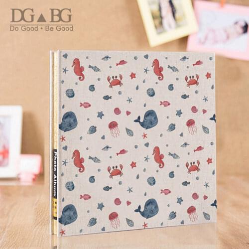 Scrapbook Album Photos Self Adhesive 12 15 18 Inch DIY Linen Hardcover Photo Album 40 Magnetic Double Sided Pages White Black