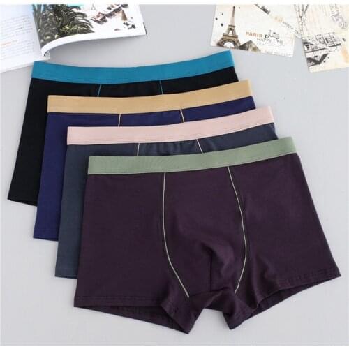 4Pcs/Lot Mens Boxer Pantie Underpant Lot Plus Size Loose Under Wear Large Big Tall Short Cotton Plus 9XL Underwear Boxer Male