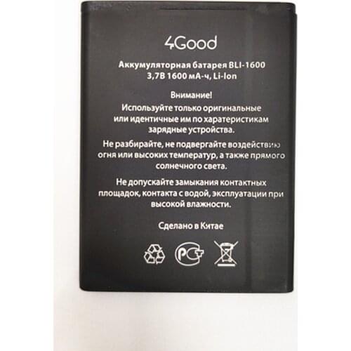 High quality 3.7V 1600mAh Battery for 4Good S450m 4G TLI-1600 BLI-1600 Phone Battery
