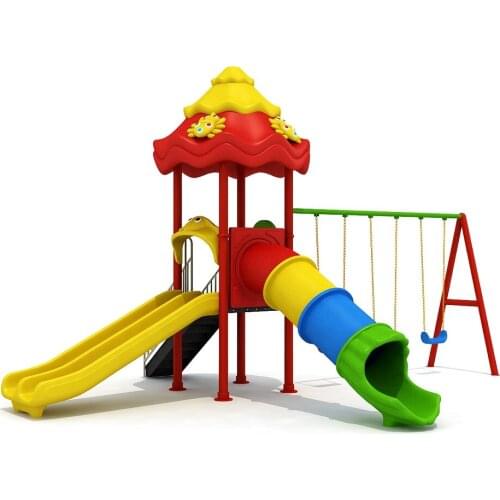 XIANGYU outdoor playground playset with 3 persons swing for kids