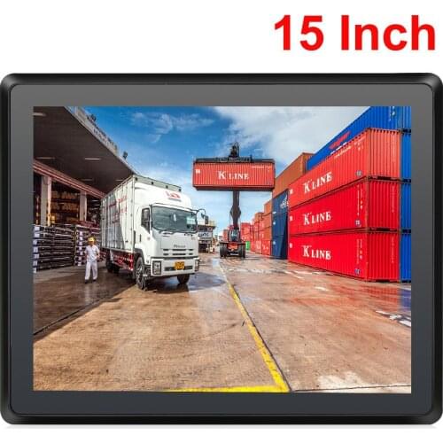 15 Inch Android Embedded Computer Fanless Industrial Panel PC Vehicle Display Terminal Tablet PC Non-Touch Screen 2* RS232 RJ45