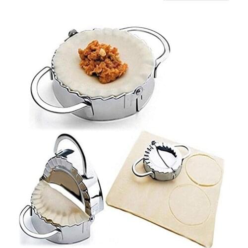 2 Sizes Dumpling Maker Eco-Friendly Stainless Steel Press Mold Pastry Wraper Dough Cutter Dumpling Mould Kitchen Accessories