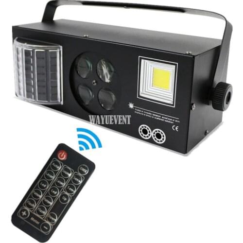 LED 4 in 1 Laser flash Gobo Strobe butterfly derby light DMX512 Disco Club Party Home entertainment stage light effect