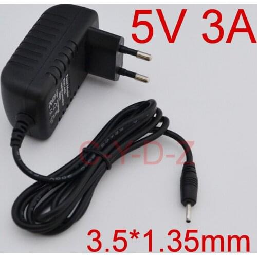 50PCS High quality 5V 3A AC 100V-240V Converter IC power Adapter DC 3000mA 15W Power Supply EU Plug DC 3.5mm x 1.35mm New