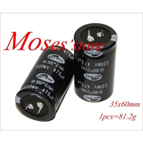 500v 470uf 100% Original New Electrolytic Capacitor capacitance Radial 35x60mm +/- 20