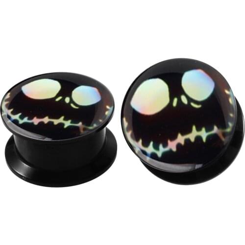 JUNLOWPY Acrylic Screw Ear Gauges Plugs Tunnels Piercing Body Jewelry Logo Picture Expander Studs Earrings Gift Stretcher kit