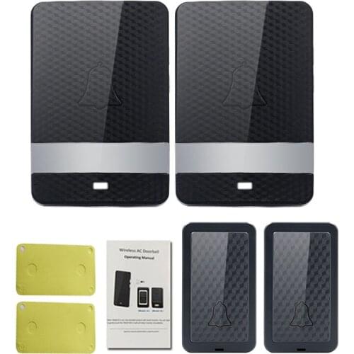 Long Distance 2V2 433Mhz Wireless Welcom Chime Digital AC Doorbell
