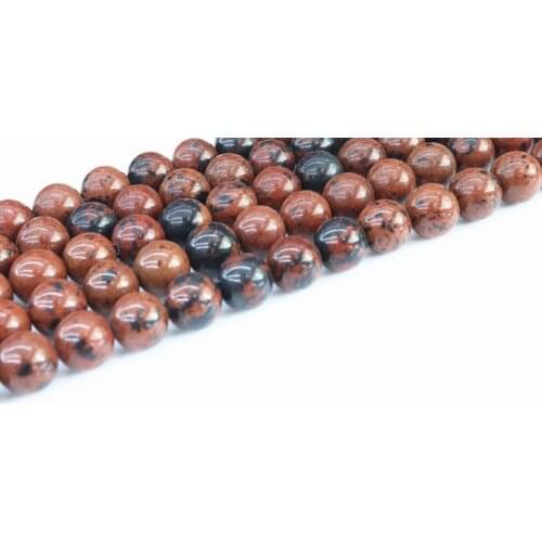 Natural Stone red black Agates strand Beads 4 6 8 10 12mm For Jewelry Making DIY Bracelet