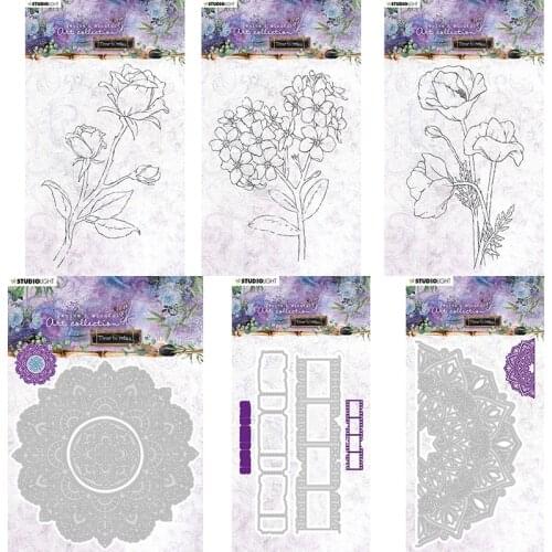 CH 2021 New Arrival Presell Flowers Stencil Metal Cutting Die For Scrapbooking Practice Hands-on DIY Album Card Craft Decoration