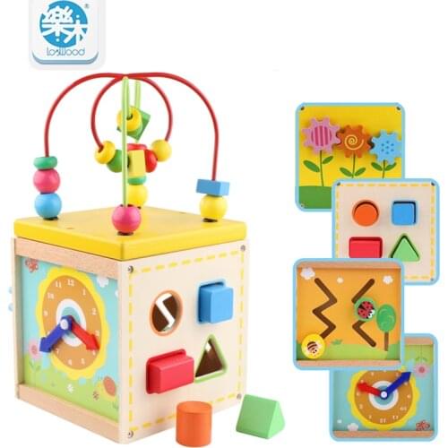 Baby wooden toys for children Wood Classic Multi Shape Sorter Block for Kids Gift juguetes brinquedos Multifunction box