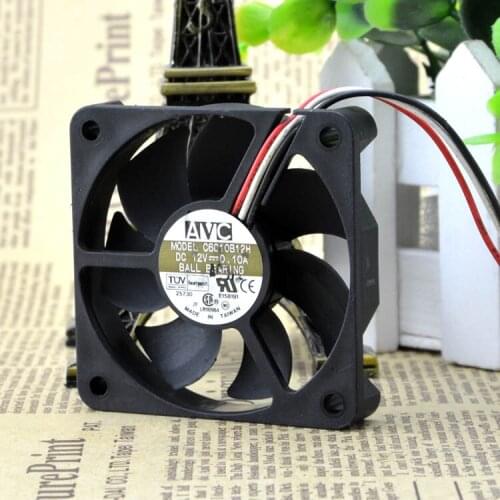 FOR AVC 6010 12V 0.10A 6CM 6cm CPU chassis mute power supply fan C6010B12H