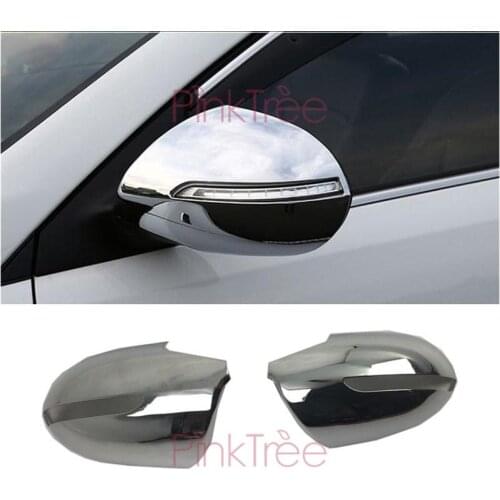 For Kia Sportage 2010 2011 2012 2013 2014 2015 Chrome Side Wing Mirror Cover Rear View Cover Car Styling Accessories