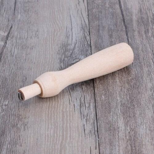 Felting Needle Wooden Handle Holder DIY Tool For Creativ Craft E56C