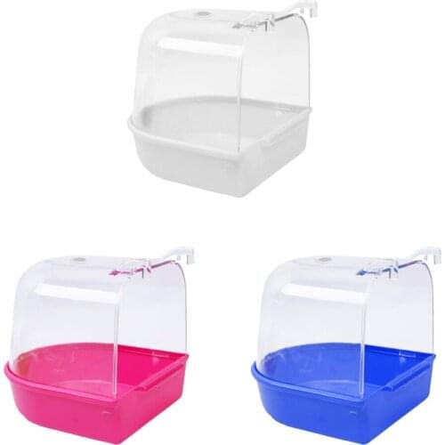 3pcs Young Birds Bathtub Birds Parrots Bathroom Cage Box Medium Birds Macaws