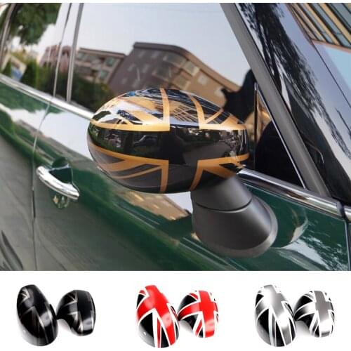 Car Rearview Side Mirror Cover Caps For Mini Cooper S JCW Countryman F54 F55 F56 F60 2019 2020 Rear Mirror Protective Sticker