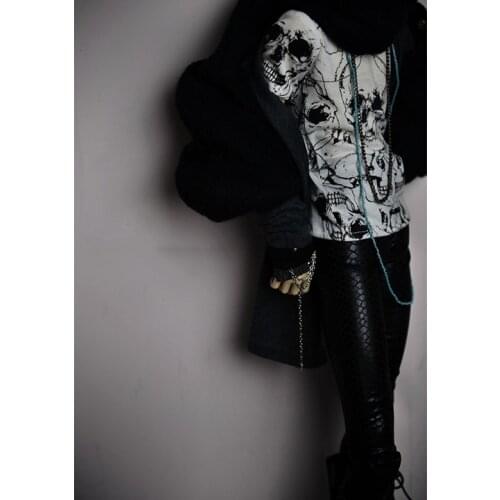 BJD Doll clothes apply to 1-31-4 python wave than leather skinny leggings doll accessories