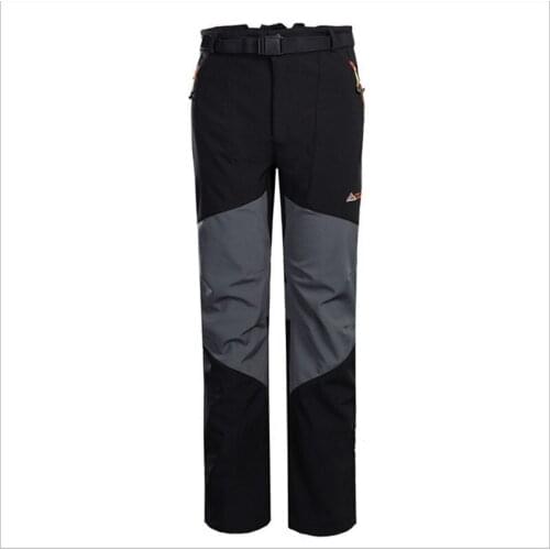 NEW Spring Soft shell charge pants Wind caught sweat pants Outdoor waterproof soft shell pants Add wool warm slacks