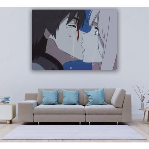 Anime Poster Home Decor Wall Darling in the FranXX Painting Canvas Print Hiro Zero Two HD Picture Modern Artwork