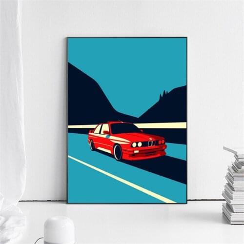 Prints Posters Canvas Painting Home Decor Classic 911 Cars Wall Modular Red Yellow Green White Picture Living Room Decoration