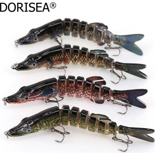 1pc 8 Knots Crocodile Fishing Lure Wobblers Lifelike 130MM 30g Artificial Bait Ocean Boat Fishing Lures 3D eyes With Hook 6
