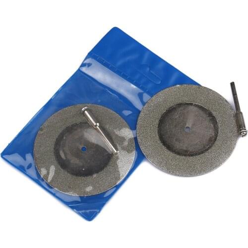 Carbon Steel Cutting Discs 60mm Mini Diamond Saw Blade With 1pc Connecting 3mm Shank For Dremel Drill Fit Rotary Tool