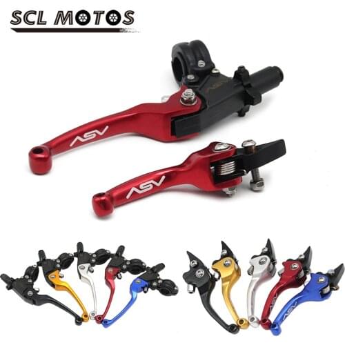 SCL MOTOS Universal ASV F3 2nd Motorcycle CNC Aluminum Brake & Clutch Handlebar Levers For Motocross Pitbike Dirt Pit Bike
