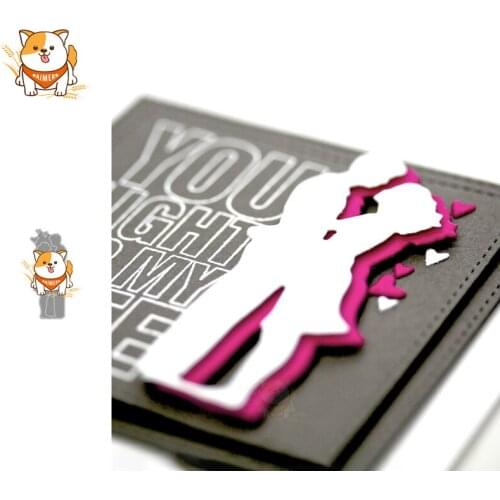 Hug Man Woman Metal Cutting Dies Mold Knife Scrapbooking Stencil DIY Embossing Craft Die Cuts Card Making New Dies For 2020