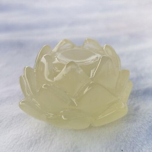 Natural Citirne Lotus Figurine Hand Carved Crystal Ball Stand Healing Ceystal Stone Crafts Home Decoration Gift