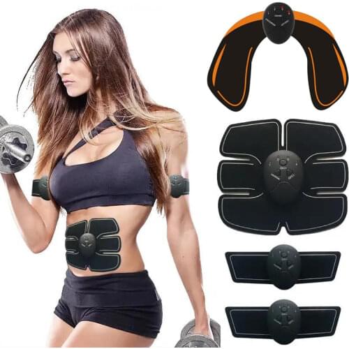 EMS Hip Muscle Stimulator Fitness Lifting Buttock Abdominal Arms Legs Trainer Weight Loss Body Slimming Massage With Gel Pads