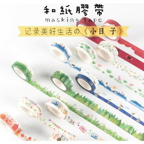 1pcs Japanese no trace Shouzhe Shouzhe paper tape small day series