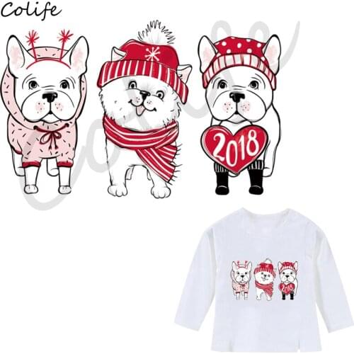 2018 Dogs Iron On Patches A-Level Washable Parches Ropa T-Shirt Diy Decoration Appliques On Clothes 22x14cm