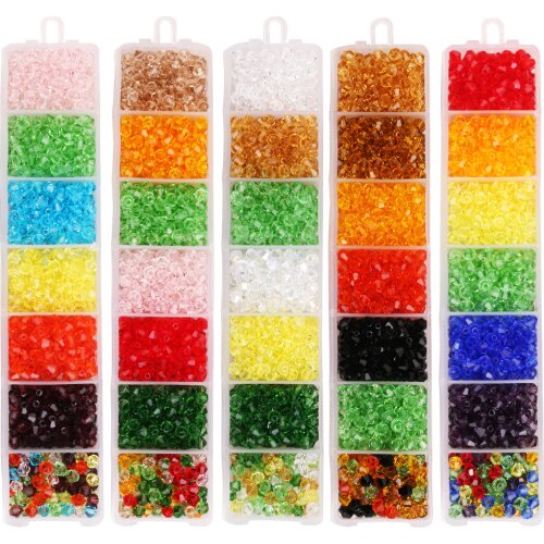 600Pcs Glass Bicone Beads 4MM Austria Crystal Faceted Beads 5238 Bead Embroidery for Jewelry Making Best Selling Color Wholesale