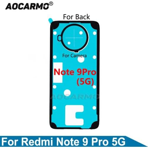 Aocarmo For XiaoMi Redmi Note 9 Pro 9Pro 5G Back Glass Cover Adhesive Camera Lens Sticker Glue Replacement Parts