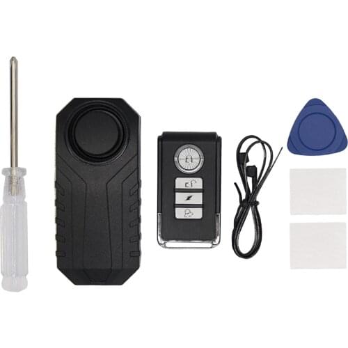 Loud 113dB Wireless Waterproof Security System Anti-Theft Alarm with Remote for Motorbike Motorcycle Bike Wireless Control