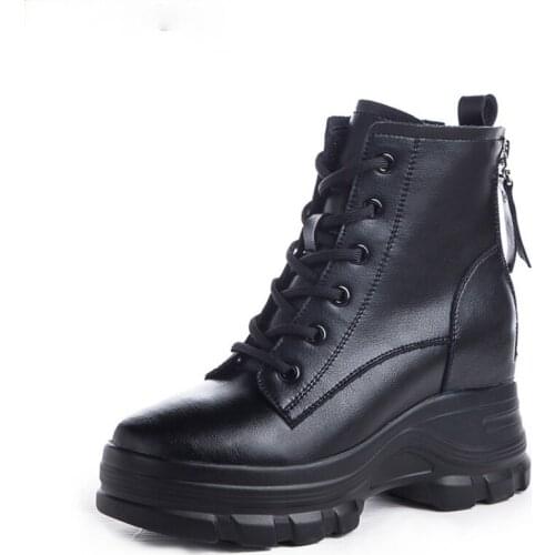 Black Platform Shoes Ankle Boots Female Women Shoes Ankle Boots for Women Wedges Shoes for Women Snow Boots Zapatillas De Mujer