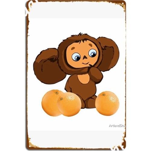 Cheburashka Metal Signs Cinema Garage Club Bar Classic Plaques Tin sign Posters