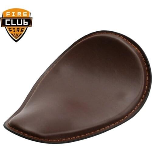 For Harley 883 04-17 Chopper Bobber For Honda For Yamaha For Kawasaki Solo Driver Seat Retro Black/Brown Leather Style Solo Seat