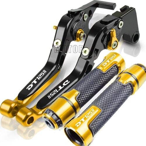 For YAMAHA DT125R DT 125T 125R 2000 2001 2002 2003 2004 Motorcycle Aluminum Brake Clutch Levers & 7/8 handlebar Handle bar Grips