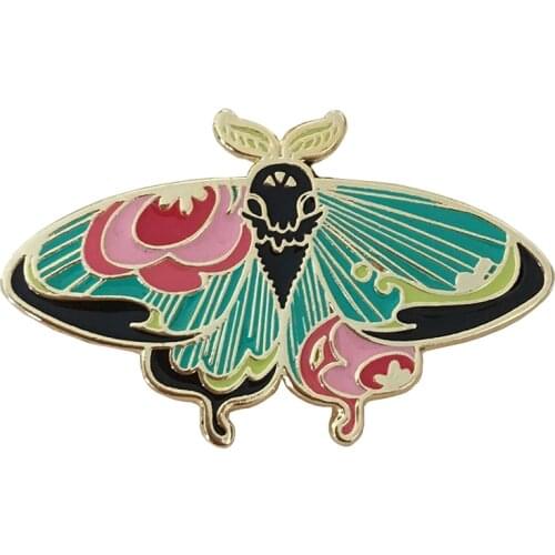 Moth Flair Bug Insect Entomology Enamel pin badge