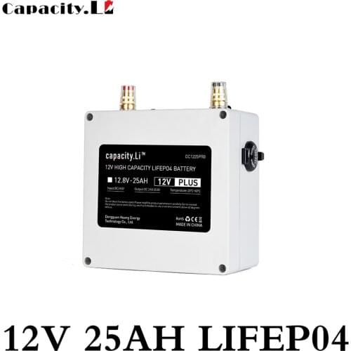 Capacity.Li12v lifepo4 lithium iron phosphate battery pack 25ah golf battery rechargeable lithium batteries BMS portable battery