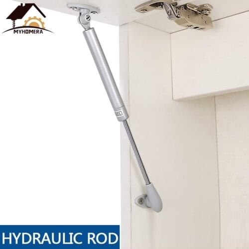 Myhomera 100N 10KG Hydraulic Furniture Door Lift Support Cabinet Hinges Gas Heavy Load Kitchen Cupboard Tatami Soft Open/Close