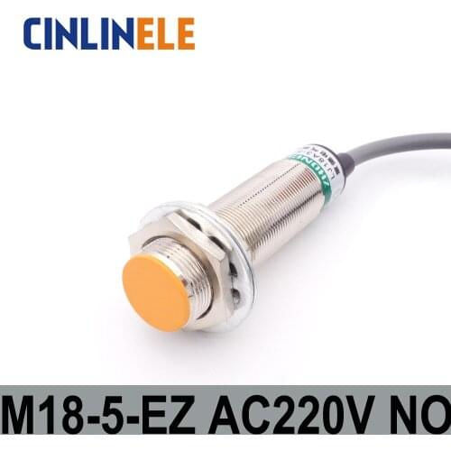 M18 LJ18A3-5-Z/EZ 5mm induction AC 2 WIRE NO metal sensor inductive proximity switch Screen shield type LJ8A3 sensor switch