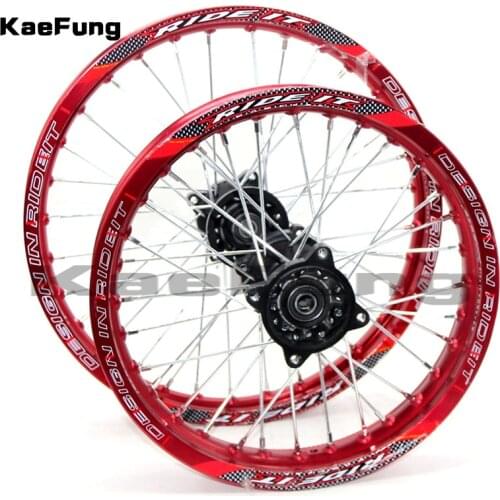 Red 12mm or 15mm Rea 1.85-14" inch Front 1.60-17" aluminium Alloy Wheel Rim For 160cc 150CC Dirt Pit bike 14 17 wheel
