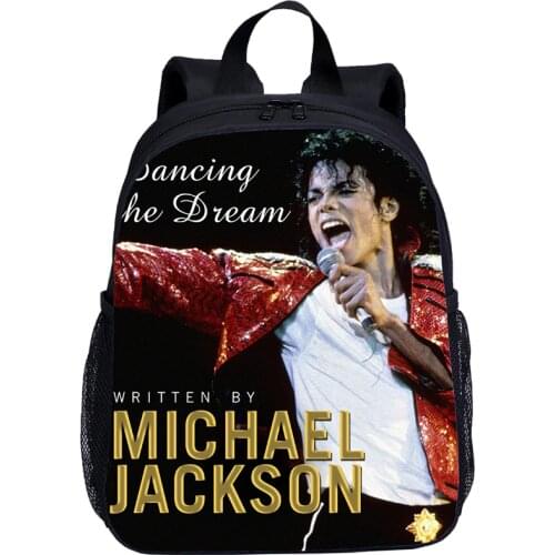 2020 Hot Sale Michael Jackson School Bag Boys Girls Baby Children School Backpack Kindergarten Bookbag Kid Printing Cool Satchel