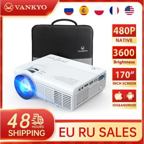 VANKYO Leisure 3 Projector Mini Portable Projector 1080P Supported 170 Inch Projector Screen Work with IOS and Android Phone