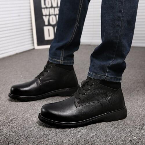 Men Boots Winter Plush Warm Snow Boots Casual Men Winter Shoes Men outdoor Footwear Ankle Boots Zapatos De Hombre big size 48