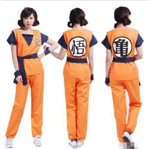 New Z Goku Cosplay Costume Z Fancy Dress Size M-XXL footcover z wigs
