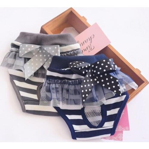 Dog Clothes Health Pants Physiological Pants Pet Diaper Sanitary Washable Female Dog Shorts Menstruation Underwear Briefs