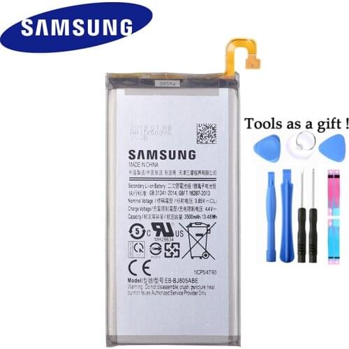 Original Battery EB-BJ805ABE for Samsung Galaxy A6 Plus A6+ SM-A605F A605G A6050 A605K A605FN A605GN 3500mAh with Tools