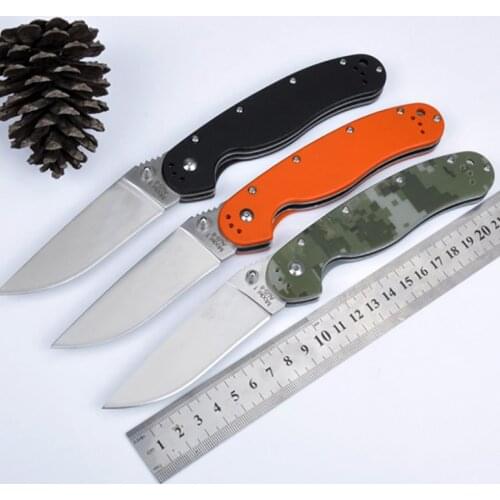 Brave Fighter Model RAT 1 AUS-8 Blade G10 Handle ON8860 Folding knife Tactical Survival Camping Hunting Rescue EDC Portable Tool